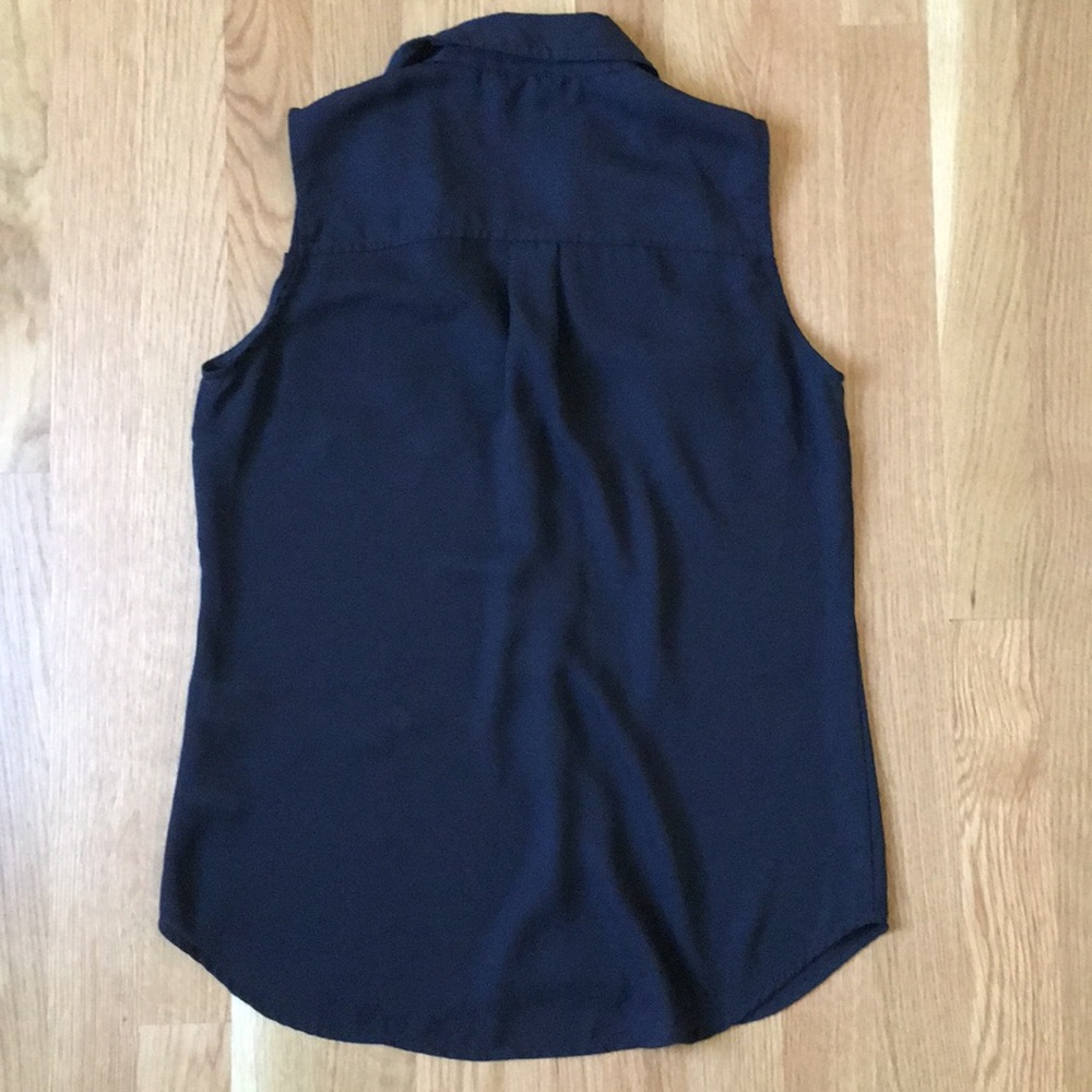 New York and Company Black Sleeveless Blouse Size XS - Picture 3 of 7